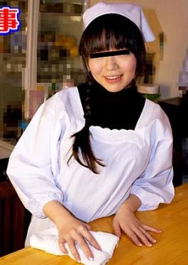 10-021925-01 Amateur work: The restaurant’s poster girl has a dynamite F-cup body and wears an