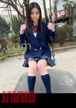 534POK-058 Face Showing Personal Shooting Super Rare_ Gonzo With A Girl In Black Pantyhose Uniform_